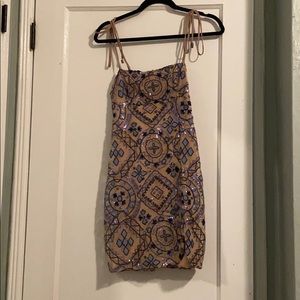 Free people sequenced mini dress